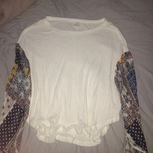 Paisley long sleeve top